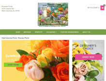 Tablet Screenshot of pineviewflorist.com